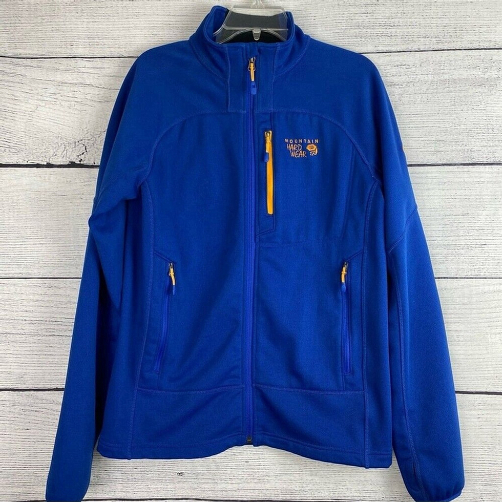 MOUNTAIN Hardware Zip Up Fleece Royal Blue Outdoor Hiking, rugged men's Size M - Picture 2 of 13